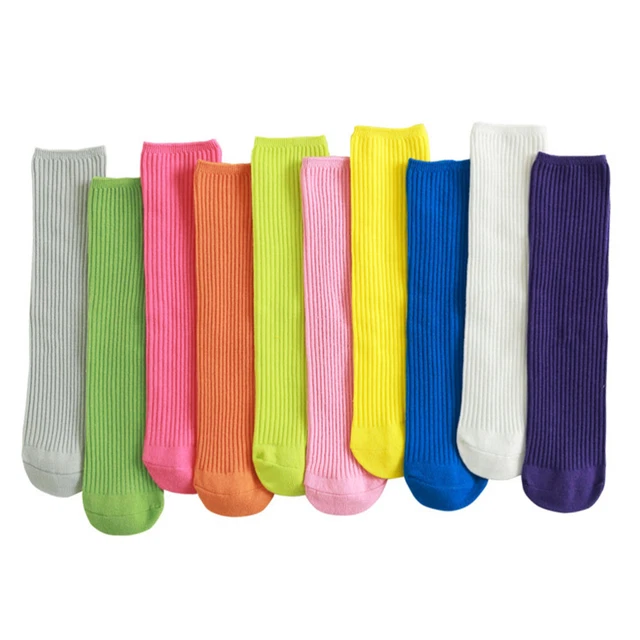 2 Pairs Cotton Crew Socks Socks Gift Set Toddler Boys Socks Parent-child Socks 4
