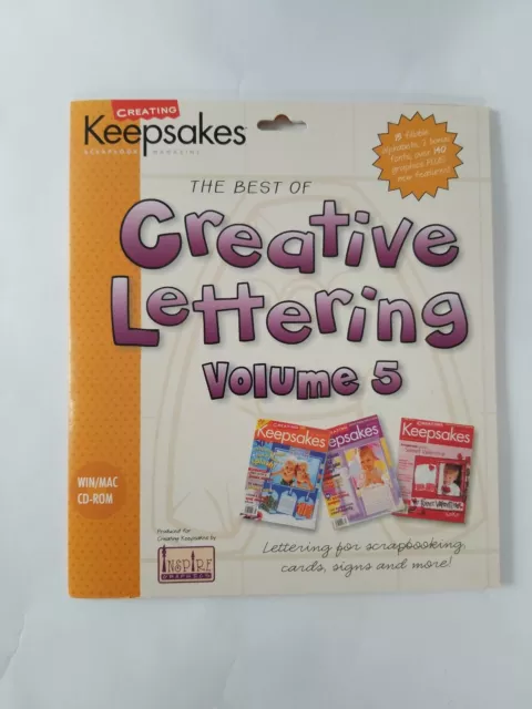Lo mejor de Creative Lettering Combo 3 Volúmenes 1 a 5 CD-ROMs Creando recuerdos 3