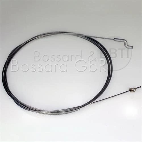 Pumixiy Gaszug Für Rasenmäher - 200 Cm Stahldraht Mit Z-Haken Und Schraubnippel