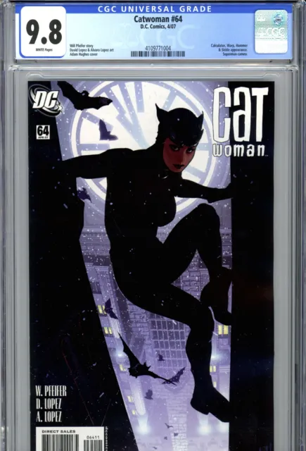 Catwoman #64 (2007) DC CGC 9.8 White Adam Hughes