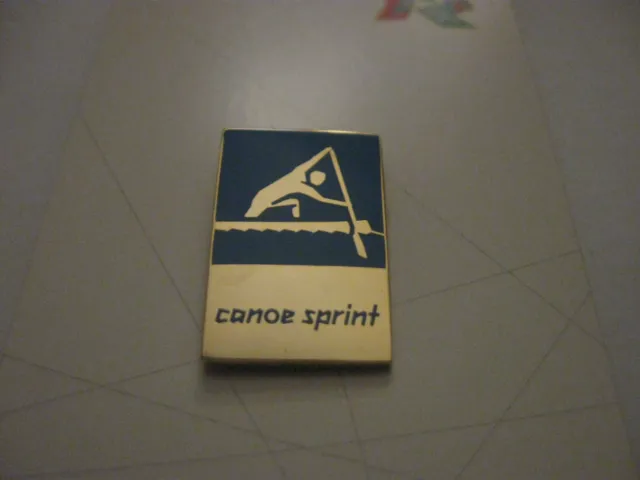 Rare Old 2012 Olympic Games Canoe Sprint (2) Enamel Press Pin Badge On Card