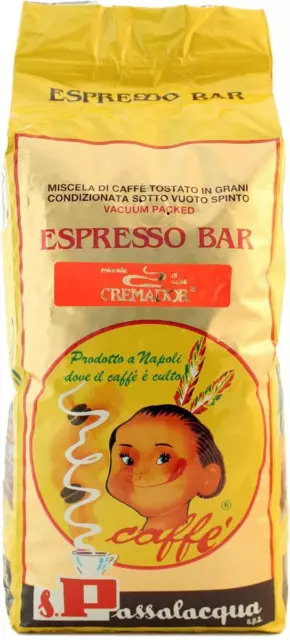 Passalacqua Caffe' Cremador Expresso Bar Da  Kg.1 In Grani Chicchi