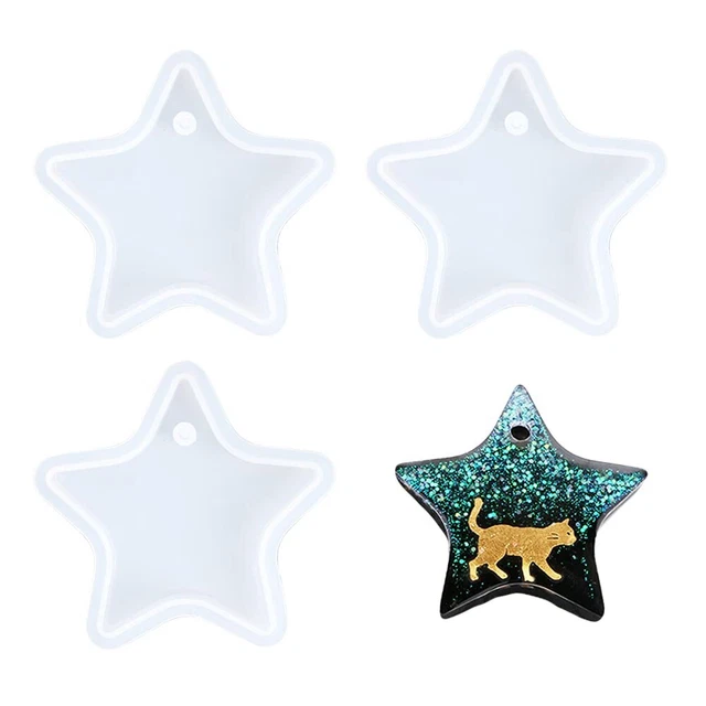 10 Stampo In Silicone Per Gioielli Halloween - Ciondoli A Forma Di Fantasma, Zucca, Teschio, Luna E Stelle Per Resina E Fimo