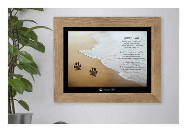 DIY DOG PAW PRINT KEEPSAKE KIT + INK PAD Puppy or Memorial Dog Lovers Pet Gift