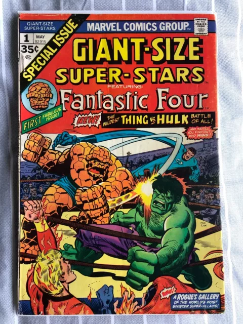 Fantastic Four Giant Size Super Stars 1 (1974) Hulk vs Thing, cents