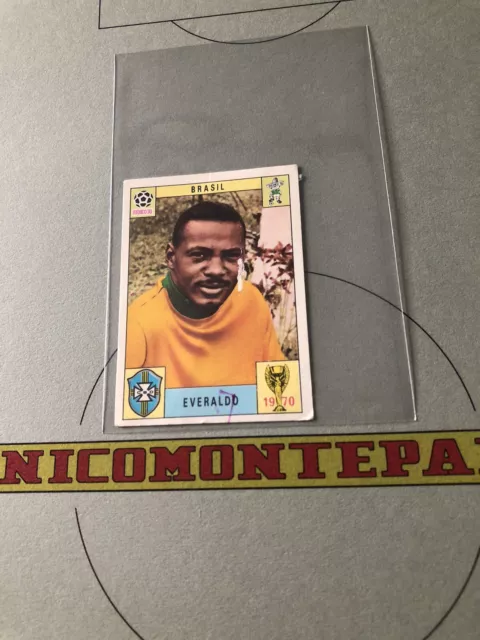 Figurine Calciatori Panini Mexico 70 World Cup Everaldo Brasile - Rec. - Rara