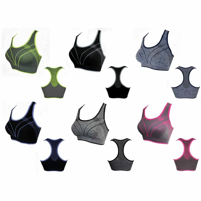 Reggiseno Top Sportivo Bra Palestra Yoga Coppa B/C Vari Colori E Misure Art.3077