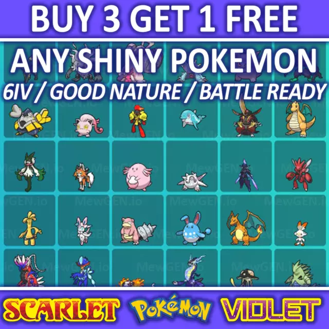 Pokemon Scarlet & Violet - Pokedex Options - Shiny 6IV Battle Ready -  TradingNow