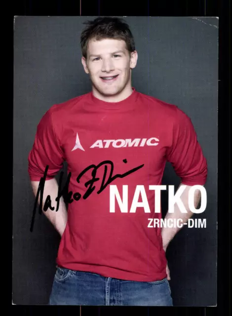 Natko Zrncic Dim Autogrammkarte Original Signiert Skialpin + A 176473