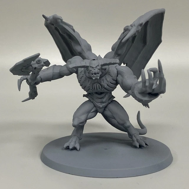 Figurine Warhammer - Prince Démon Du Chaos En Résine - Non Officielle - Partiellement Peinte