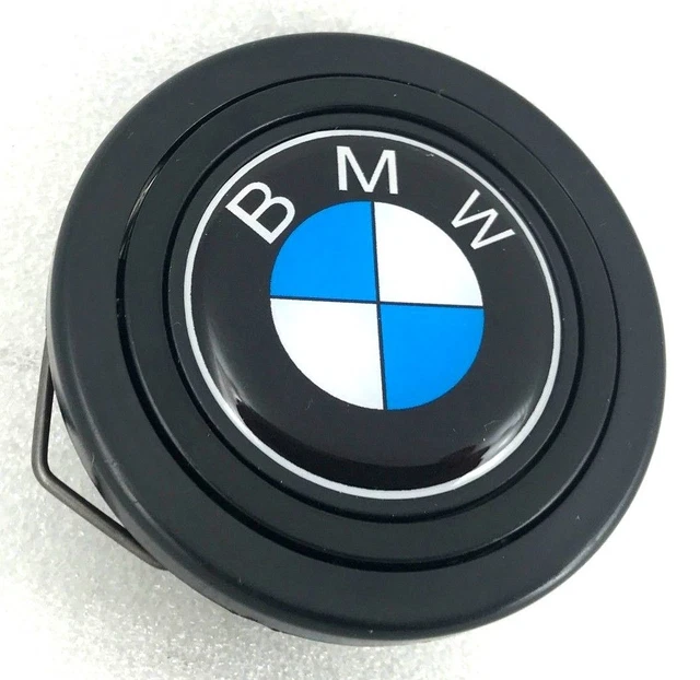 BMW LOGO STEERING wheel horn push button. Fits Momo Sparco OMP