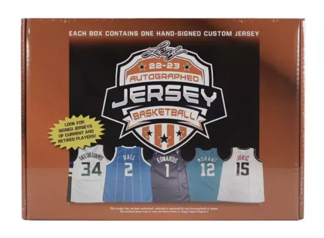 CASE! 2022-23 Leaf Autographed Jersey Basketball Sealed Case - 10 Boxes