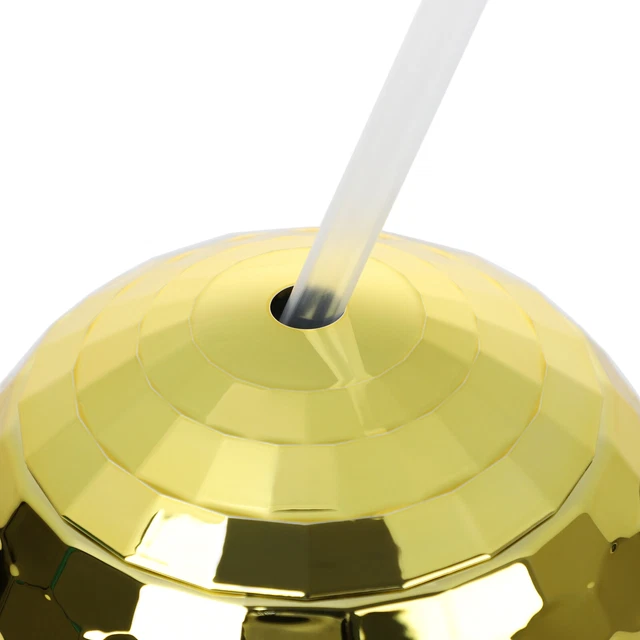 Straw Nightclub Portable Disco Ball Cups Bar Party Water Cup Drinking Bottle UK
