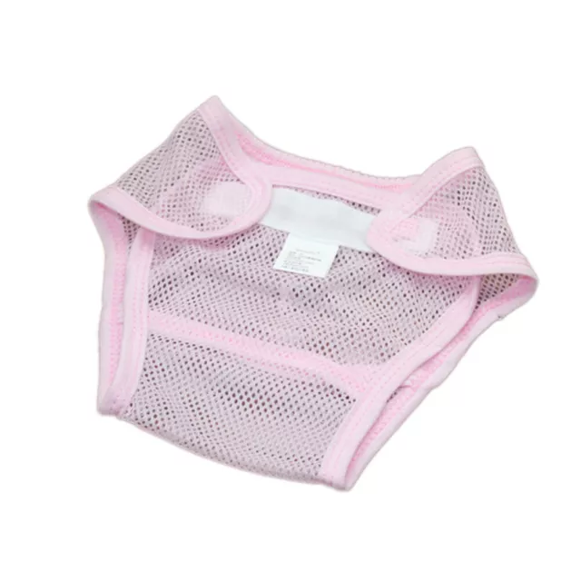 Magic Tape Breathable Baby Newborn Washable Mesh Diaper Cover Pants Reusable 2