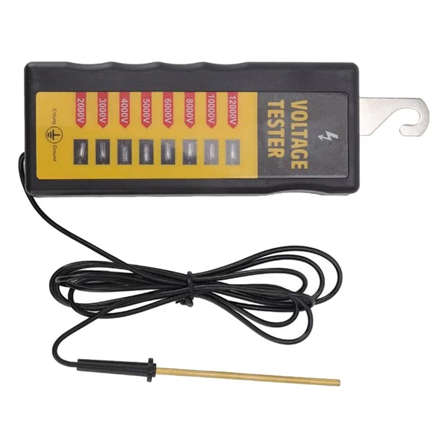Testeur De Tension De Clôture Électrique Haofy - 8 Voyants Néon 12KV - Portable Et Étanche Pour Fermes