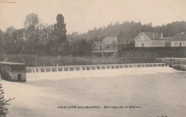 CPA 51 CHALONS on MARNE Barrage de la Marne