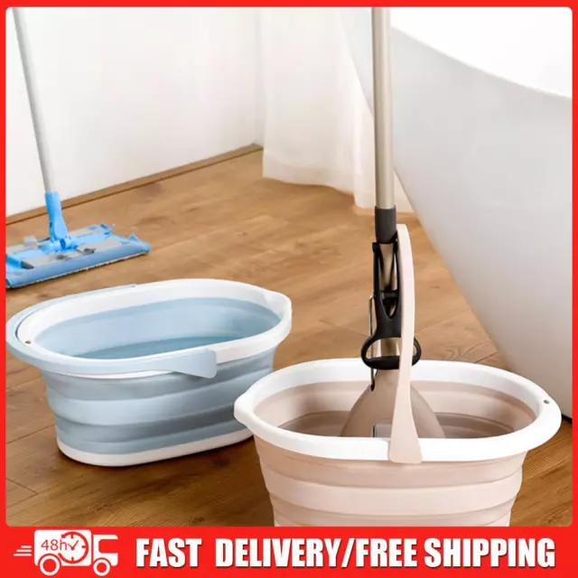 Collapsible Bucket Foldable Cleaning Bucket with Hanging Hole for House Cleaning