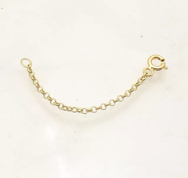 4.5mm Solid Royal Figaro Chain Necklace Bracelet Extender Real 10K