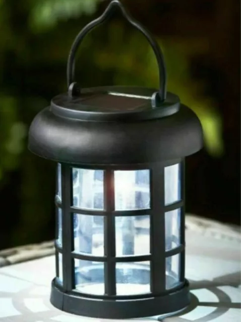 Solar Powered Victorian Lantern Outdoor LED Hanging Light Garden Ornaments Lamp