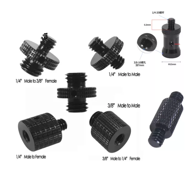 1/4 to 3/8 M4 M5 M6 M8 M10 Male Female Thread Screw Mount Adapter Tripod Plate