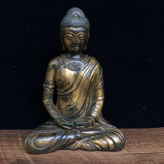 Chinese Exquisite Handmade Buddha Bronze Statue