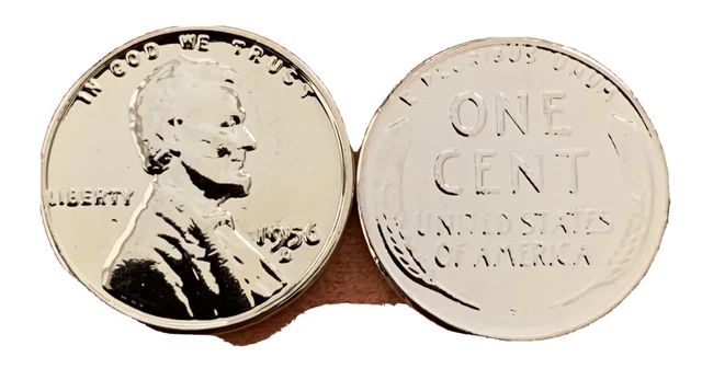 1950s 24K GOLD PLATED Lincoln WHEAT Penny US Coins Lincoln Cent Penny Ears 2