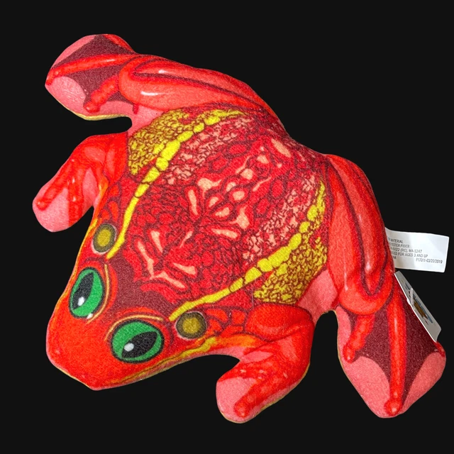 RARE GOFFA RED Frog w/Visible Internal Organs 7"x10" Plush Stuffed