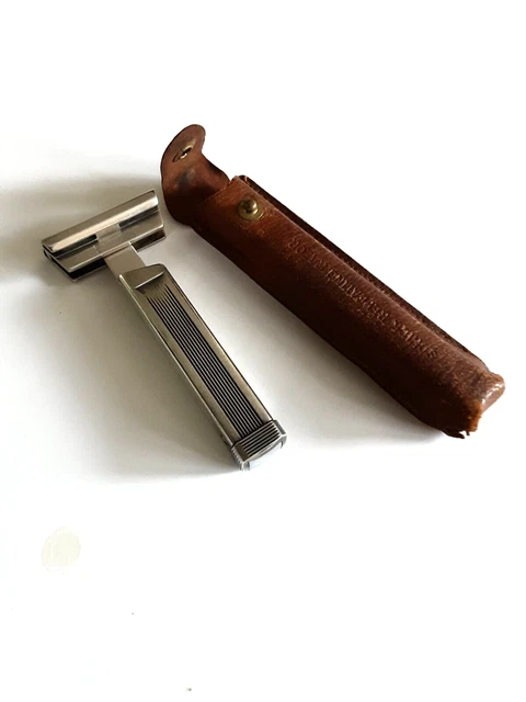 Schick Silver Art Deco Injector Folding Repeating Razor 1926 Rare