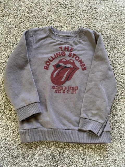 THE ROLLING STONES MADISON SQUARE GARDEN GREY SWEATSHIRT SIZE 5T Childs