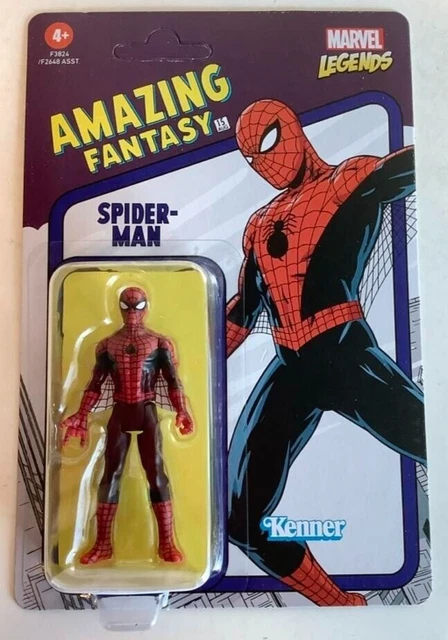 NEW Hasbro F3821 Marvel Legends Retro AMAZING FANTASY SPIDER-MAN 3.75" Figure