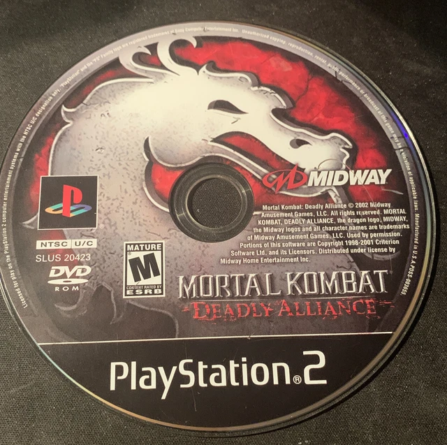 MORTAL KOMBAT: DEADLY Alliance [GH] (PlayStation 2, 2002) PS2 Disc Only ...