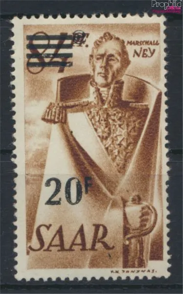 Briefmarken Saarland 1947 Mi 237II postfrisch (9960951