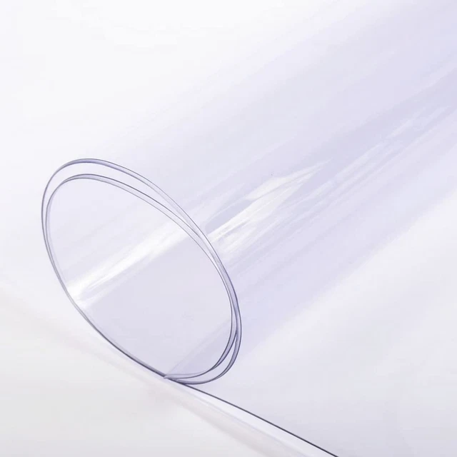 Clear Vinyl Sheeting - 15 Mil - (4'6″ X 3.5') - Vinyl Plastic Sheeting, Clear