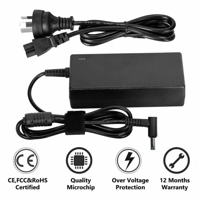 65W Laptop Power Adapter AC Charger Cord Fit for HP Probook Pavilion/EliteBook