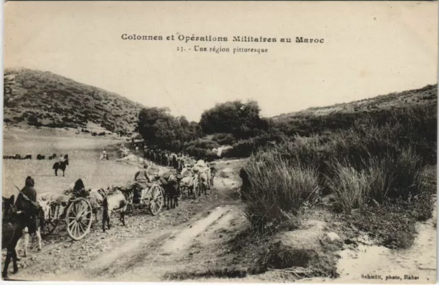 CPA AK MOROCCO Columns and Military Operations (10063)