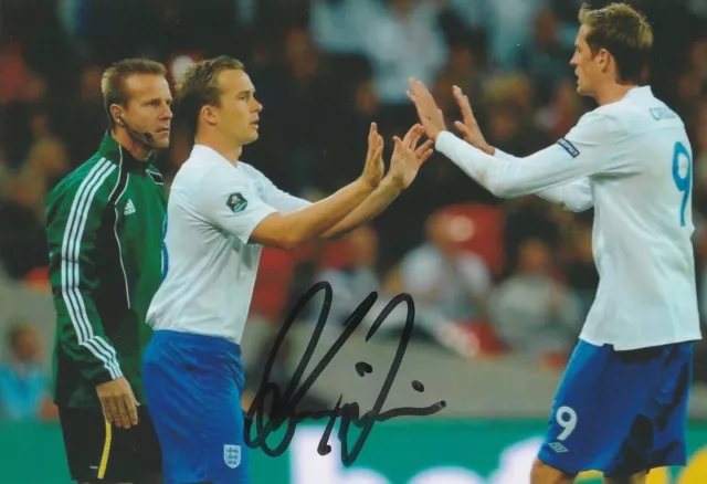 Kevin Davies Hand Signed 6x4 Inch England Football Photo