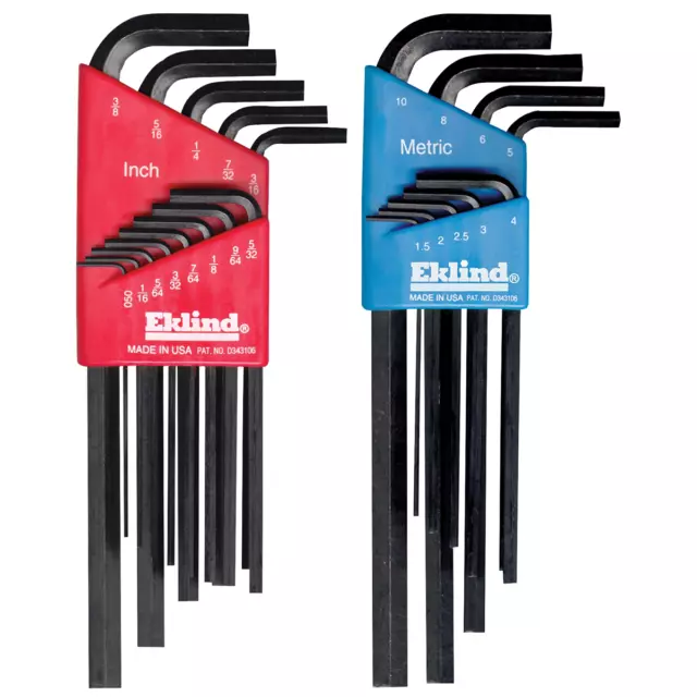 Eklind Tool Company 10222 HEX KEY SET 22 PC SAE/METRIC LONG