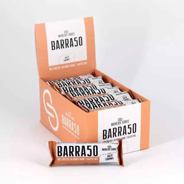 Anderson Barretta Proteica – Caramello Salato, 40% Di Proteine, 24 X 50G - 0 Zuc