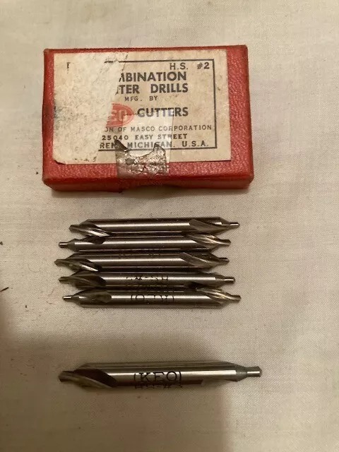 MADE IN USA - VINTAGE NEW KEO HS #2 (5) & HS #3 (1)  Combo Countersink Cutter