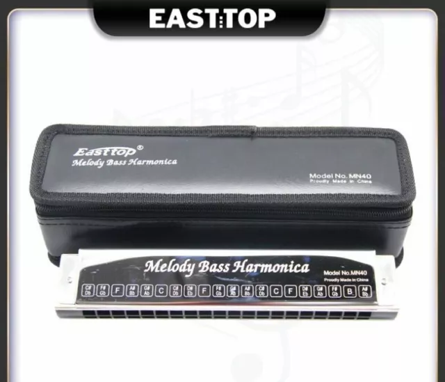 EASTTOP MN40 Harmonicas New Melody Bass Harmonica Pocket Melody Bass Harmonica