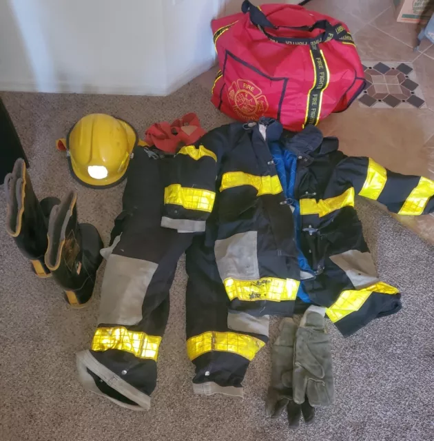 Lot of Cairns Express Firefighter Turnout Gear Coat Pants Size 36