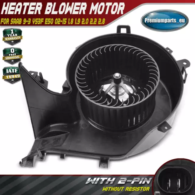 New Heater Blower Motor Fan for Saab 9-3 9-3X YS3F 2002-2015 1.8 1.9 2.0 2.2 2.8