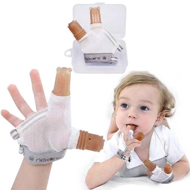 Parada de succión de pulgar Elfzone para niños - 1-4 años - protector de dedos de silicona para