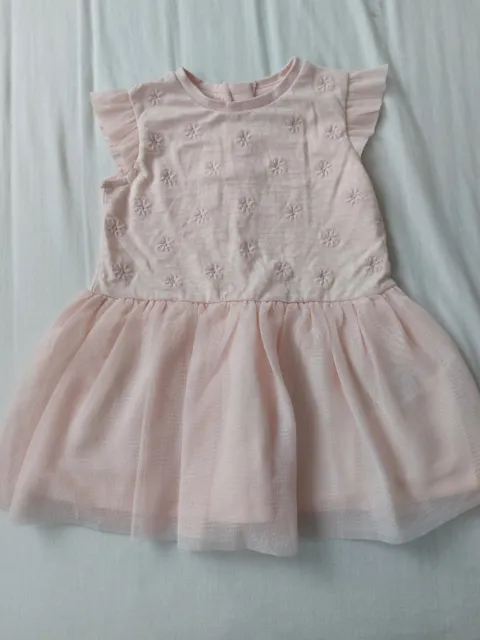 Next Baby Girls Pink Frilly Dress 0-3 Mths  Bnwt