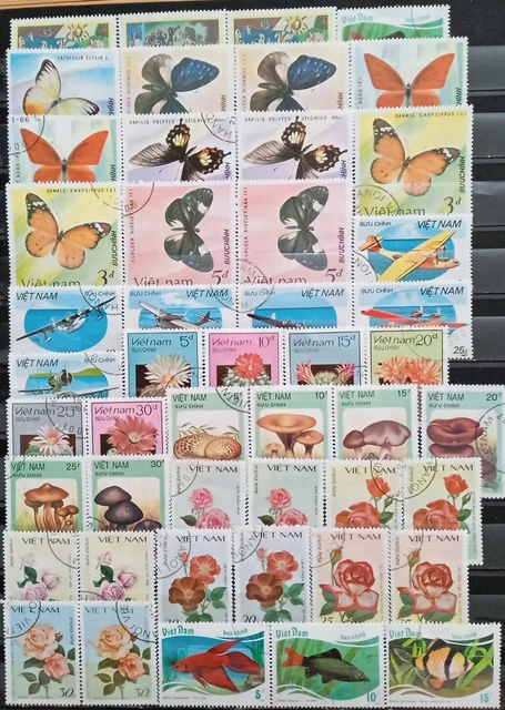 Briefmarken Sammlung Vietnam, gestempelt, 2