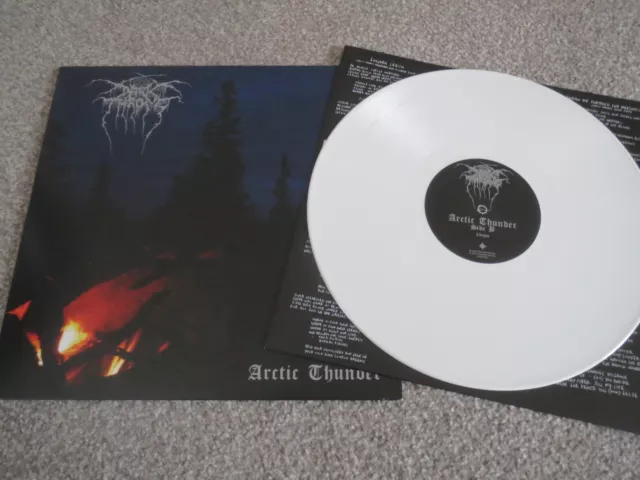 Darkthrone -Arctic Thunder- Awesome Rare White Lp Vinyl Limited Edition Bathory