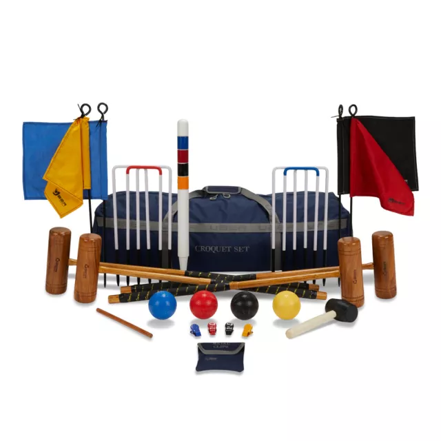 Uber Games 4 Player Pro Croquet Set - Choice of Storage Option