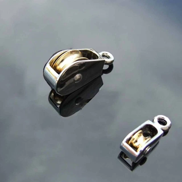 Single Double Wheel Swivel Fixed Metal Pulley Sheave Rope  Lift Fast Speed