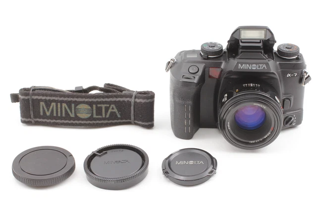 [Near MINT] Minolta Dynax Maxxum Alpha α a 7 Camera + 50mm f/1.4 Lens From JAPAN