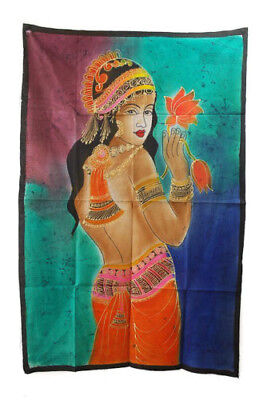 Batik Femme Hindoue Erotique 115x 74cm tenture murale 22